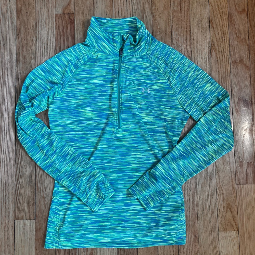 Under Armour 1/4 zip athletic top kids size M